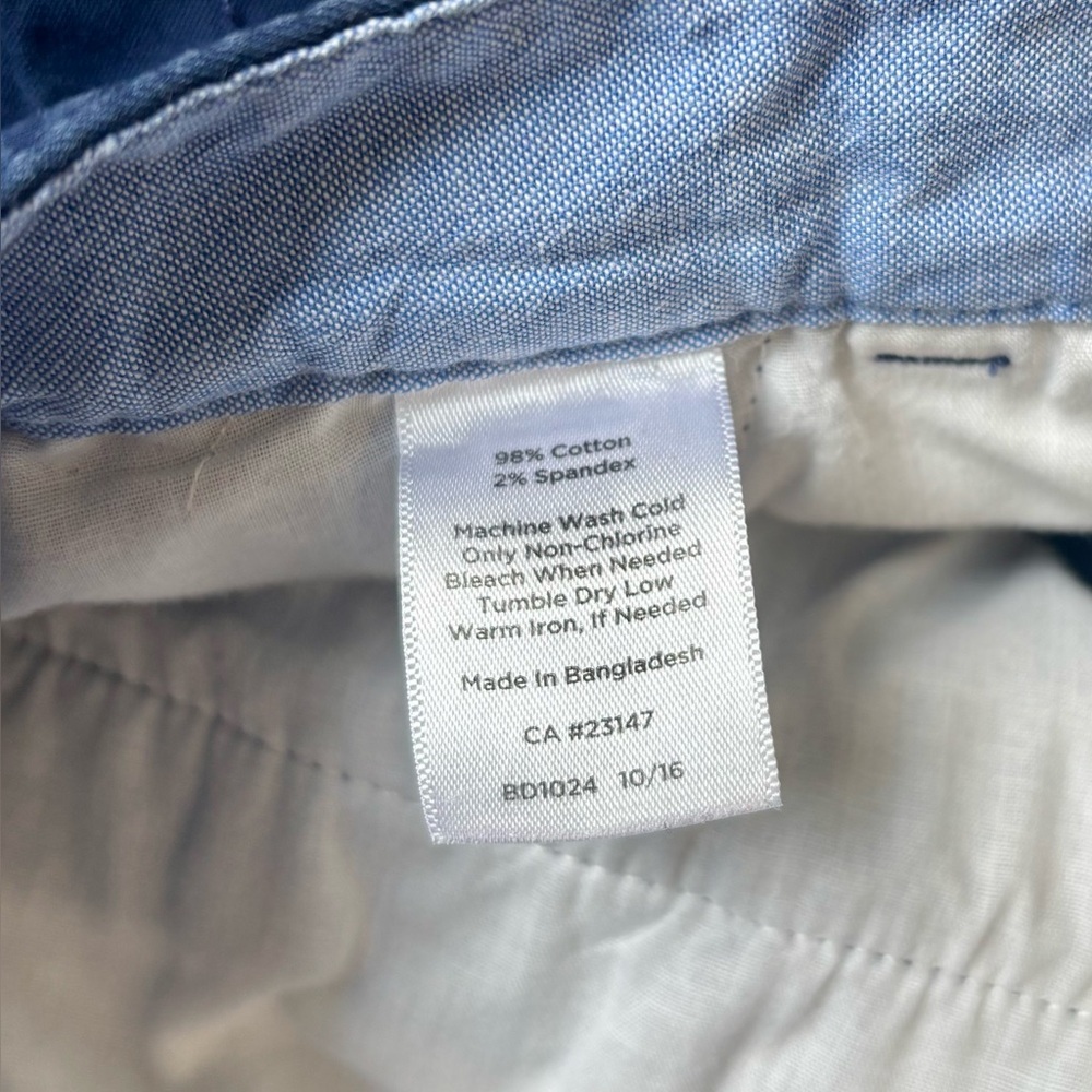 Talbots Navy Blue The Weekend Chino Short Mid Length - Picture 4 of 4